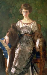 Porträt von Ewfimia Nosova, 1911
